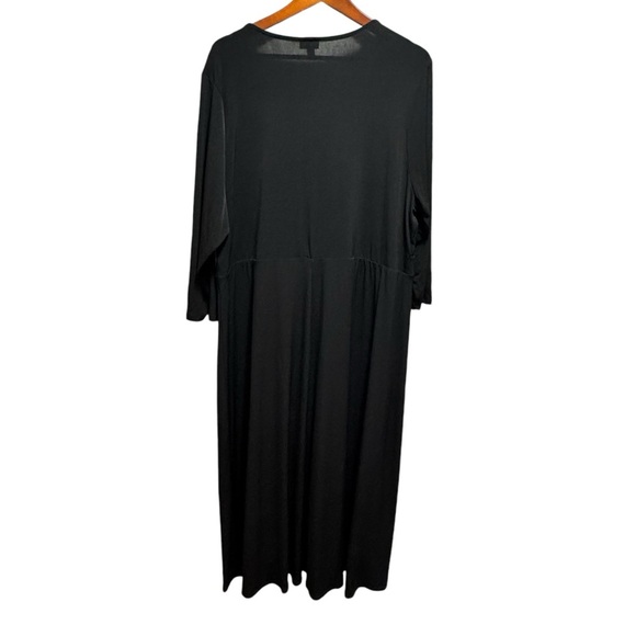 Torrid Tea Length Studio Knit Deep V Bodycon Dress Size 3x Classic - Picture 6 of 14